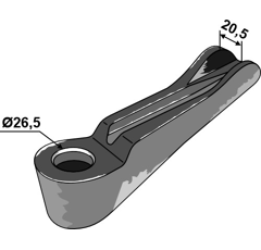 Protection d'étançon gauche pour charrue LEMKEN 3513203 adaptable