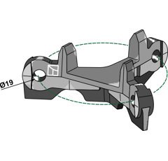 Wieseneggenstern Ø 210 mm für MANDAM Nachbau  
