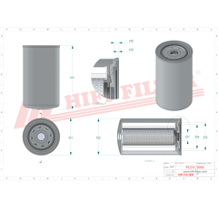 Filtre à gasoil
 adaptable HIFI FILTER SN7231