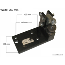 Zwangslenkung, rechts,für Lagerbock Kugel 80 W= 250 Schwarz      