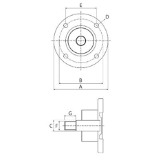 Komplettsatz Lager Ø 140 mm für Grubber Nachbau