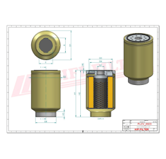 Filtre à gasoil adaptable HIFI FILTER SN55434
