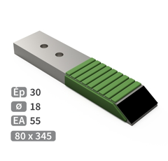 Pointe de décompacteur carbure et rechargement ASKEL 345x80 mm adaptable