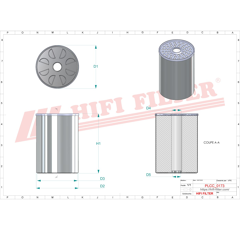 Filtre à gasoil adaptable HIFI FILTER SN001