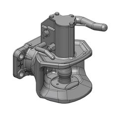Flanschzugmaul automatisch  mm, Ø 38 mm Schwarz      