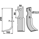 Fräsmesser Links 255 x 50 Bertolini, Ferrari Nachbau