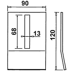 Grattoir pour herse rotative MALETTI ma8007090 origine