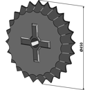 Sternwalzenring Ø 450 mm für Walze GÜTTLER 75406002 – Nachbau  