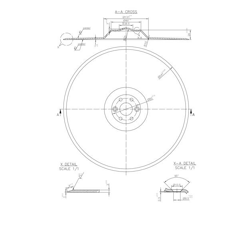 Disque de coutre pour semoir HORSCH 23010201 adaptable