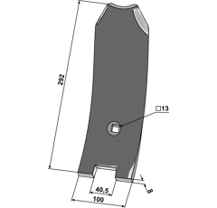Leitblech - Mitte 101KER04 Galaxis, Kerner Nachbau