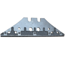 Contre-sep court avec plaquettes et rechargement carbure pour charrue KVERNELAND KK073608 adaptable - BlackSteel©