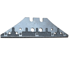 Contre-sep court avec plaquettes et rechargement carbure pour charrue KVERNELAND KK073608 adaptable - BlackSteel©