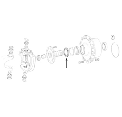 Ring für Traktor CASE IH 01002880 - 02440490 - 04322723 Nachbau