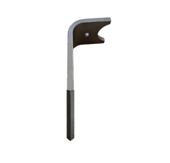 Dent de herse rotative Gauche, 3 plaquettes carbure triangulaires, fixation rapide fuyante AMAZONE 967496 adaptable