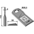 Cuchilla rotativa izquierda para segadora KUHN K6804710 adaptable - BlackSteel©
