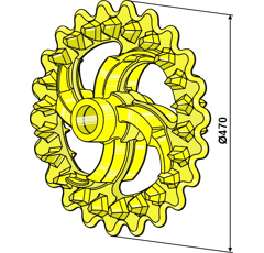 Walzenring  Crosskill 101109 - Nachbau