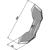 Soc 260 x 95 mm pour cultivateur adaptable