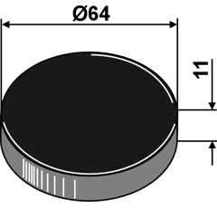 Joint en caoutchouc Ø 64 mm adaptable - BlackSteel©