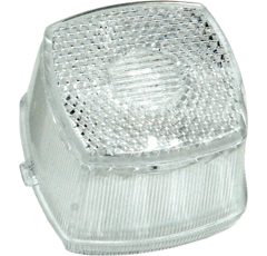 Cabochon transparent carré pour feu de position - HELLA adaptable