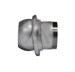 Raccord mâle galva + manchon fileté mâle Ø 200 mm adaptable