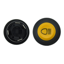 Bouton poussoir jaune "feu" pour tracteur CASE IH adaptable