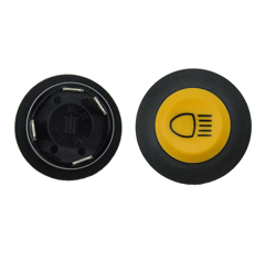 Bouton poussoir jaune "feu" pour tracteur CASE IH adaptable