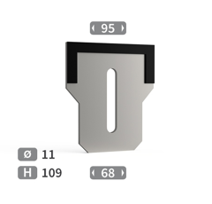 Grattoir avec plaquettes carbure MASCHIO GASPARDO M23400958R adaptable