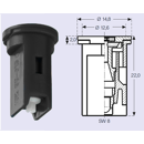 Lechler IDK 90-0067 C Keramik - schwarz