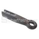 Ringzugöse Ø50 H-Schaft 80x65 ISO20016 schwarz grundiert 