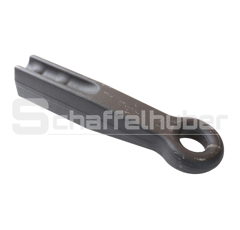 Ringzugöse Ø50 H-Schaft 80x65 ISO20016 schwarz grundiert 