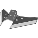 Flügelschar - "Neue Ausführung" 420 mm Frost Nachbau 10151844