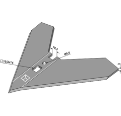 Reja binadora 180 x 3 mm para escardador SCHMOTZER 361674 adaptable - BlackSteel©