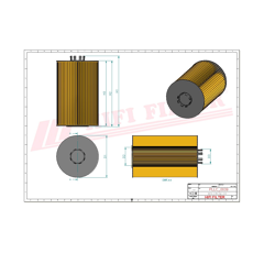 Filtro de aceite HIFI FILTER SO7045 Adaptable