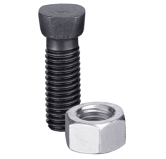 Scharschraube 1/2" UNC x 46 mit Sechskantmutter Europäische EA-Qualität