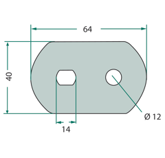 Porte-couteau pour KRONE 2530423 adaptable