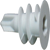 Pack de 100 chevilles auto foreuse nylon pour vis 4,5 x 35 mm