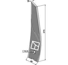 Vaderstad - 452957 - Déflecteur RH - BlackSteel ©