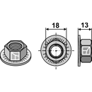Écrou hexagonal pour JOHN DEERE DC19996 adaptable - BlackSteel©
