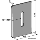 Abstreifer für Packerwalze 4907612N Krone Nachbau