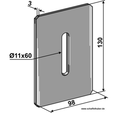 Abstreifer für Packerwalze 4907612N Krone Nachbau