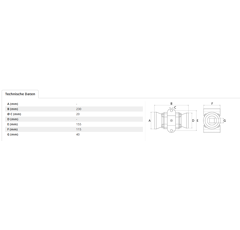Rodamiento 230 mm para cultivador adaptable