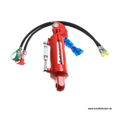 Hydraulischer Oberlenker,  Kat. 3, Ø 25,2 mm, Hub 185 mm - Schema-Hydraulik