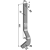 Brazo derecha 339 x 32 mm para grada adaptable - BlackSteel©