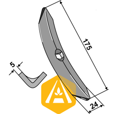 Schar 175 mm –Nachbau
