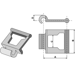 Stahlgelenkkette 691031
