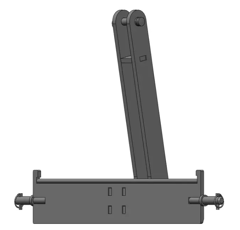 Triangle porte masses jerrican Massey Ferguson CAT-2