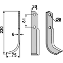 Fräsmesser Links 220 x 30 Bertolini Nachbau