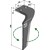 Dent gauche pour herse rotative CARRARO 155217 adaptable - Blacksteel©