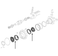 Roulement conique pour machine agricole CLAAS - CASE IH - MC CORMICK 6000102177 adaptable
