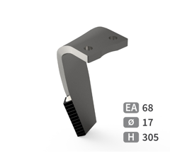 Dent de herse rotative Gauche carbure triangulaires KUHN 52539500 adaptable